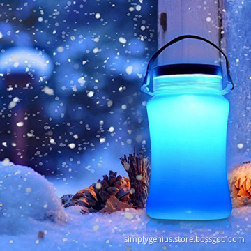 IP67 water resistant outdoor Solar LED Light with storage bottle, 3 LED solar sun jar